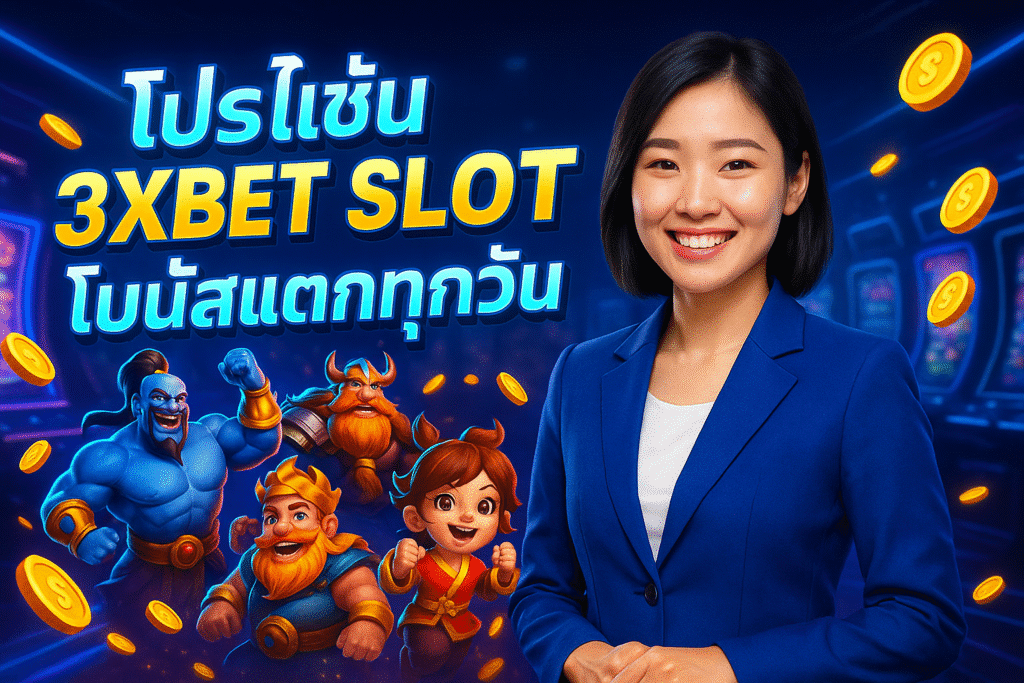 โปรโมชั่น 3XBET SLOT โบนัสแตกทุกวัน
